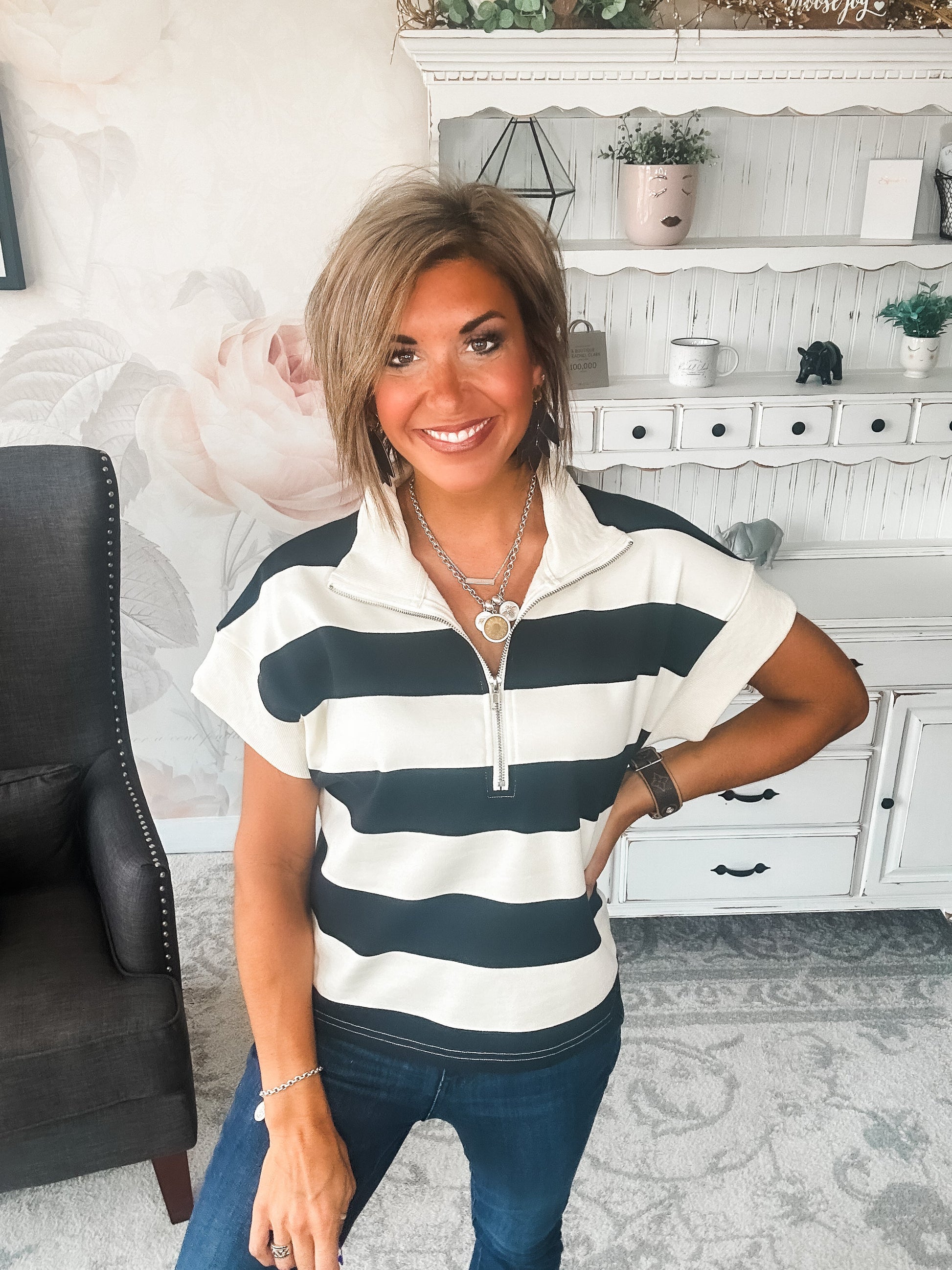 Hope Floats Quarter Zip Sweater