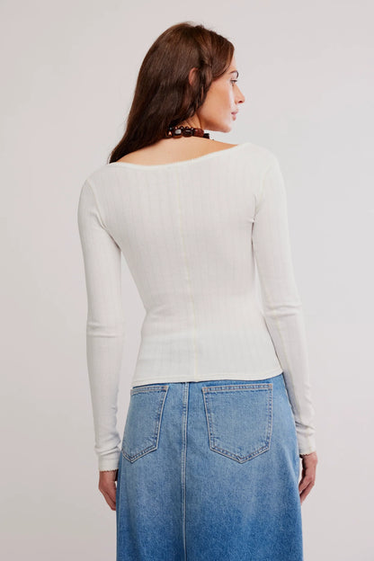 end game pointelle long sleeve
