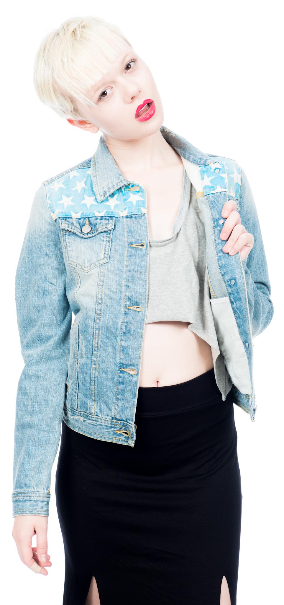 American Flag Denim Jacket