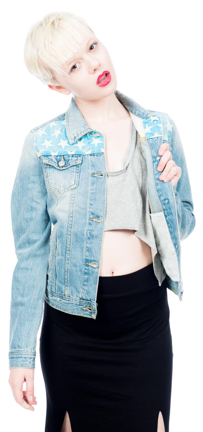 American Flag Denim Jacket