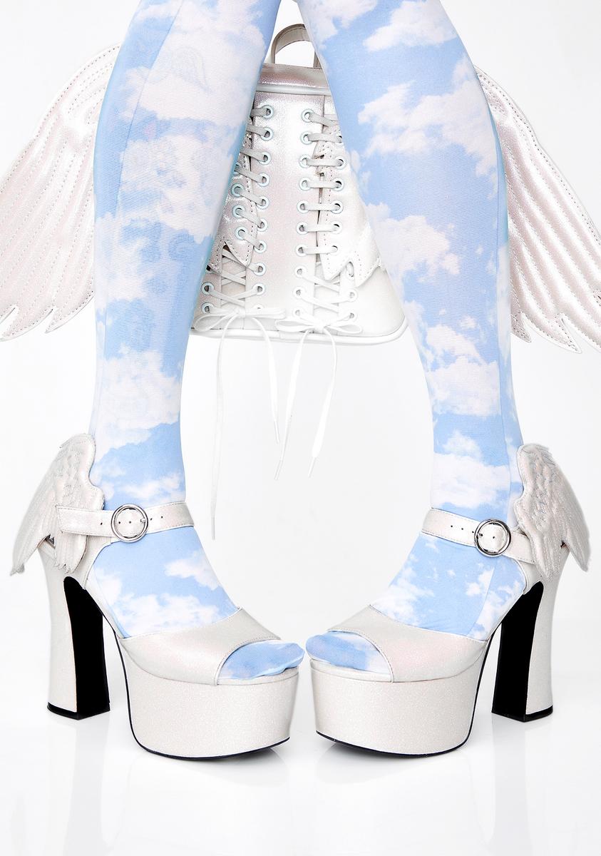 Angel On Earth Glitter Heels