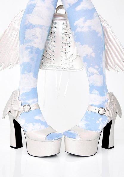 Angel On Earth Glitter Heels