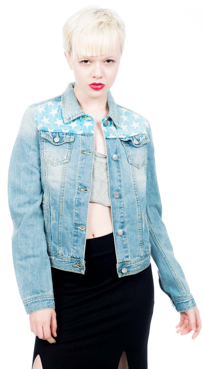 American Flag Denim Jacket