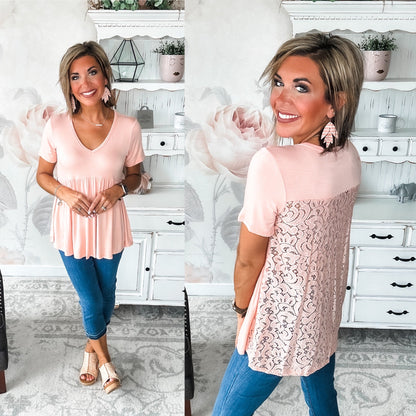 Just Look Back Babydoll Top