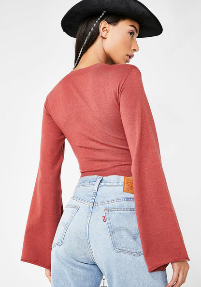 Amber Hot Lil Honey Long Sleeve Sweater