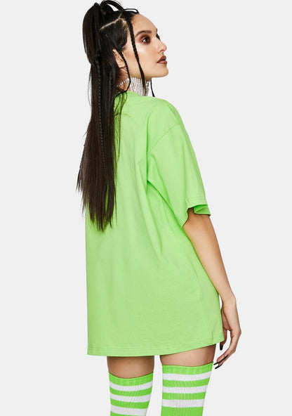 Angel Reflective Oversized Graphic Tee