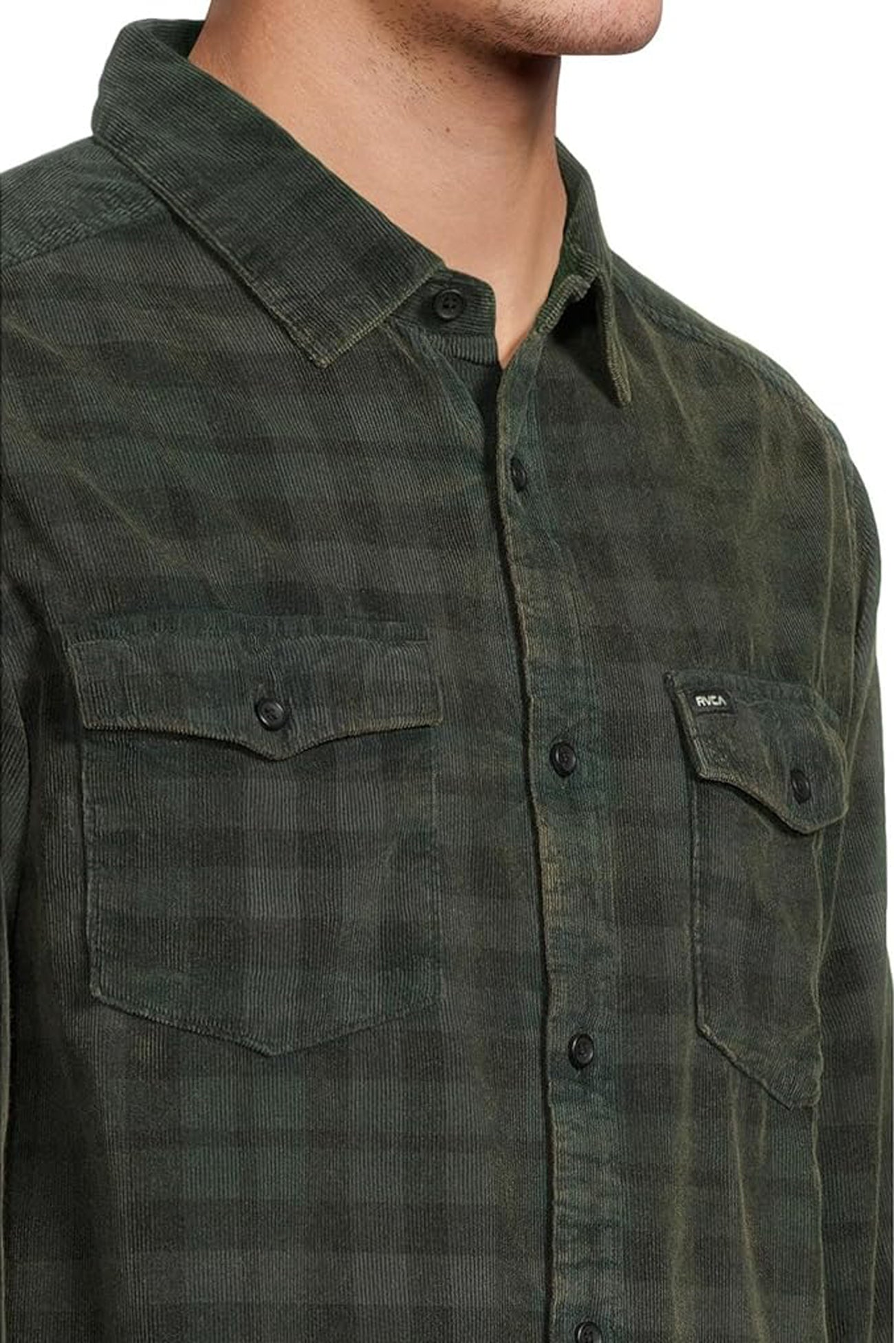 Artifice Cord Long Sleeve Black Wash