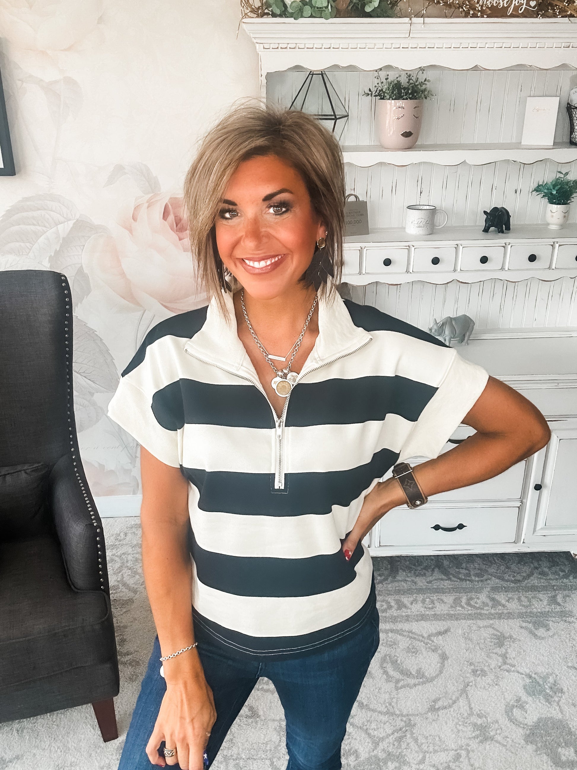 Hope Floats Quarter Zip Sweater