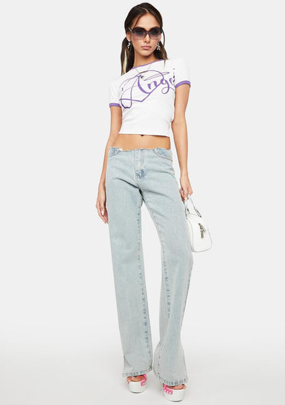 Angel Ringer Baby Tee