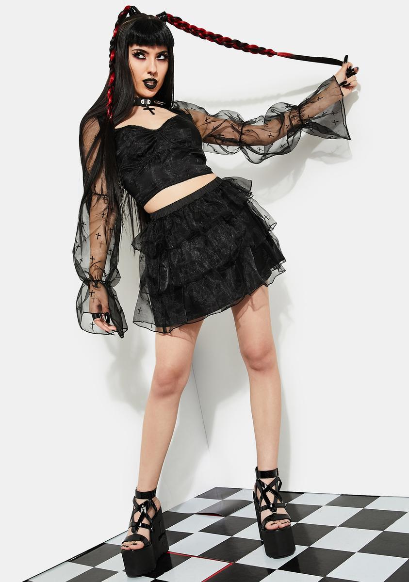 Answer To Your Prayers Ruffle Skirt