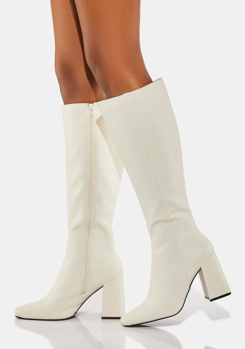 Apology Vegan Leather Knee High Boots