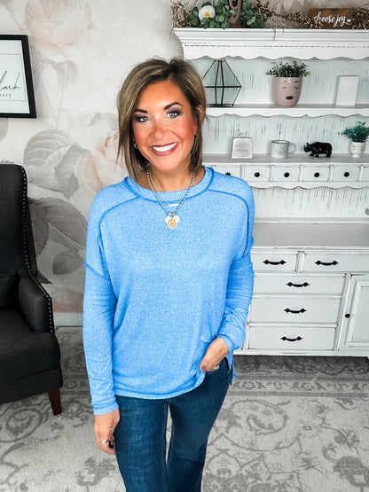 Midnight Mover Pullover - Ocean Blue