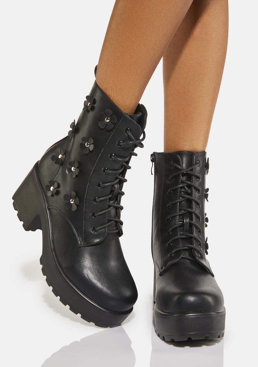 Amabilis Flower Platform Boots