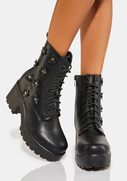 Amabilis Flower Platform Boots