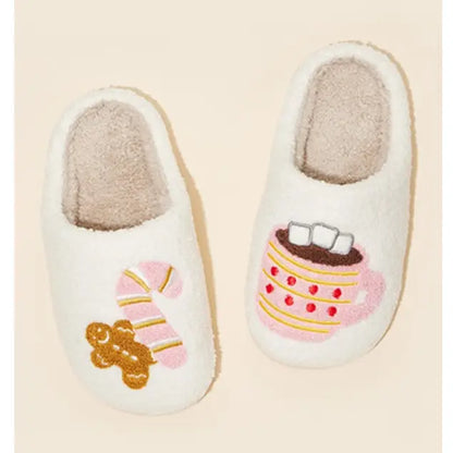 Hot Chocolate Fuzzy Fleece Slipper