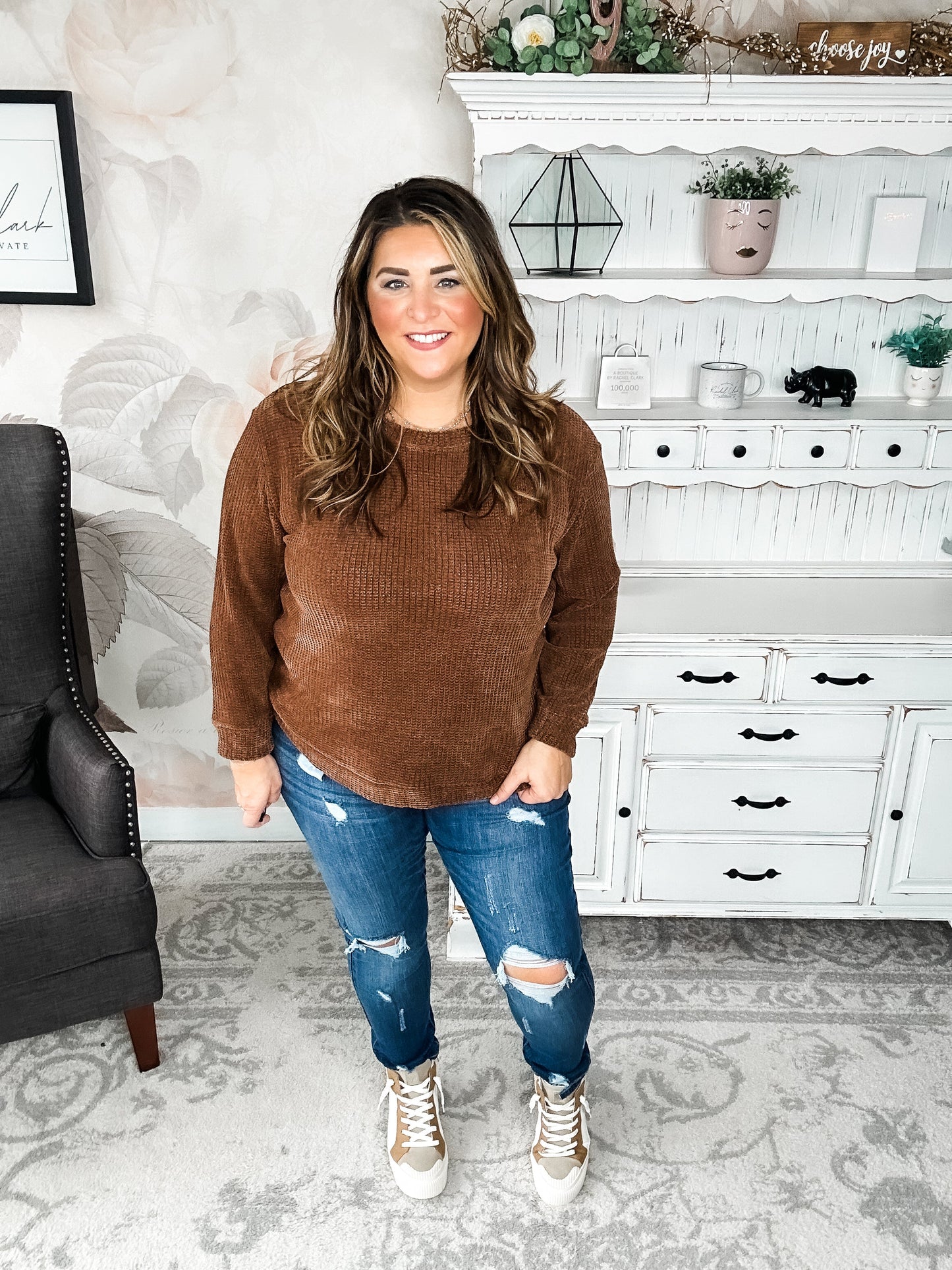 Moonlight Mixer Sweater - Brown
