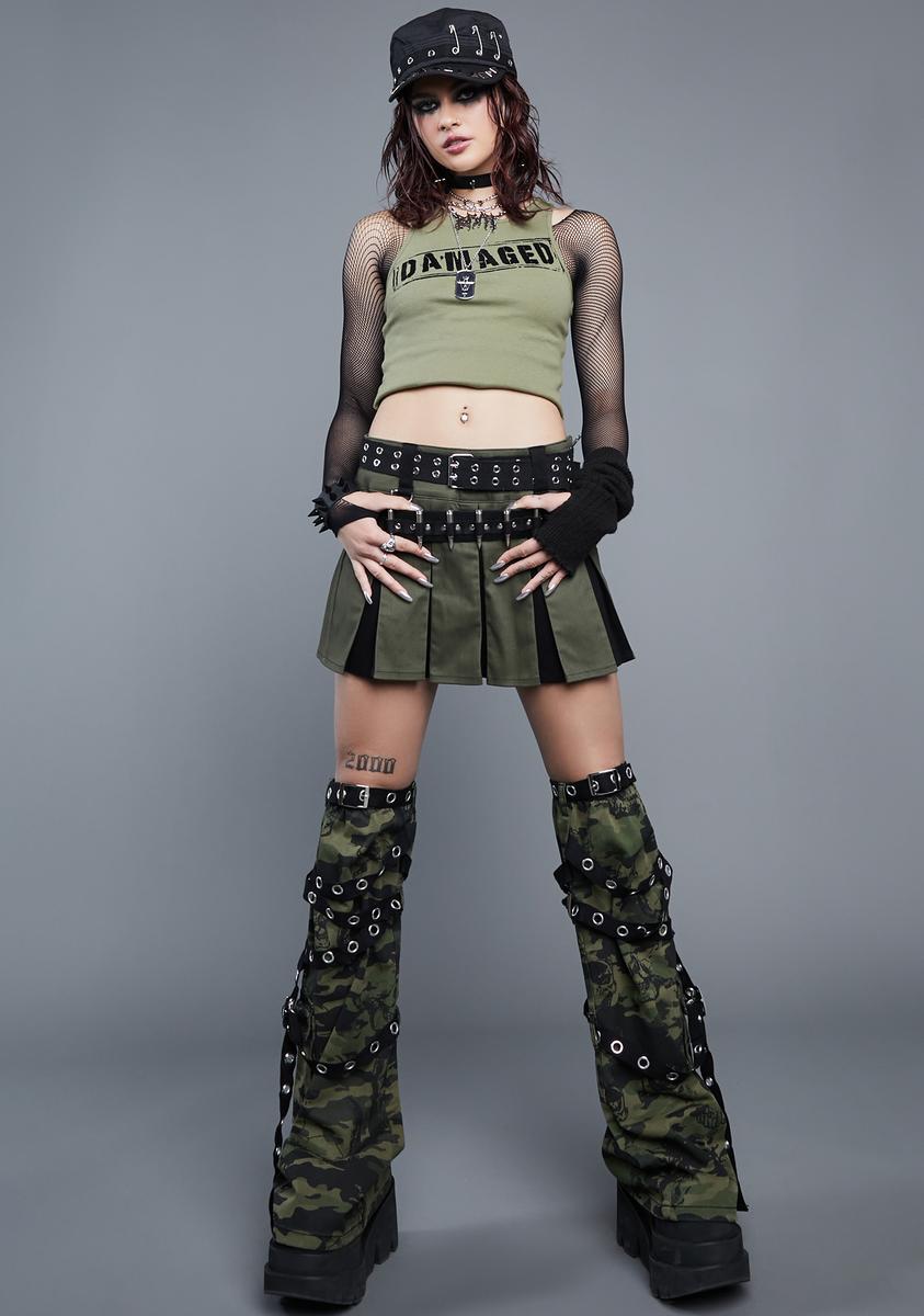 Amorous In The Dark Pleated Skirt