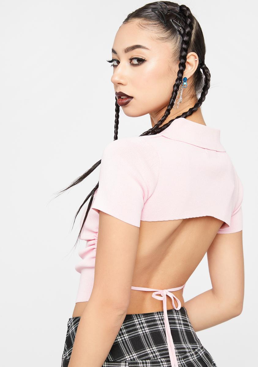 Amaze Me Open Back Crop Top