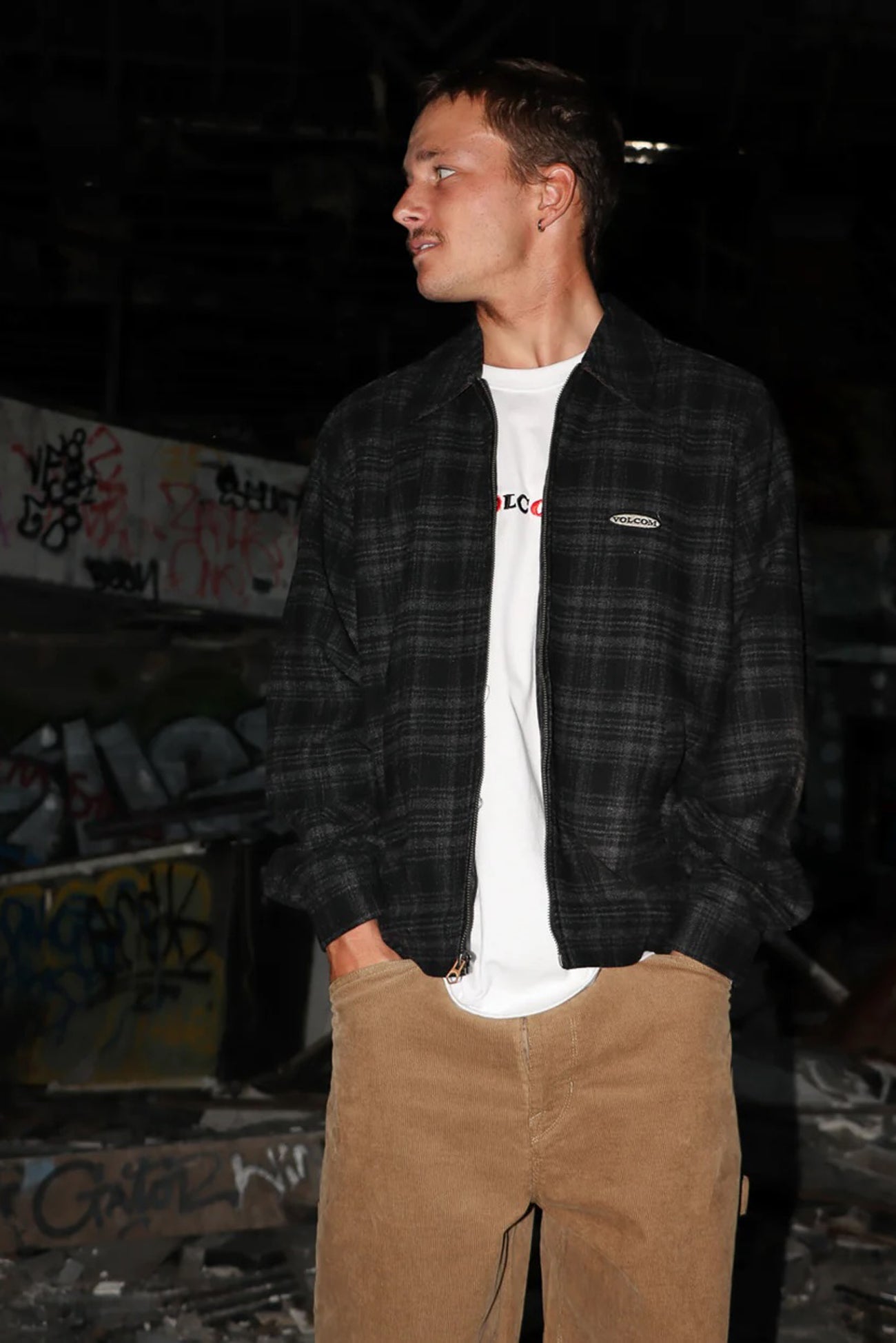 Avoider Jacket Black Grey