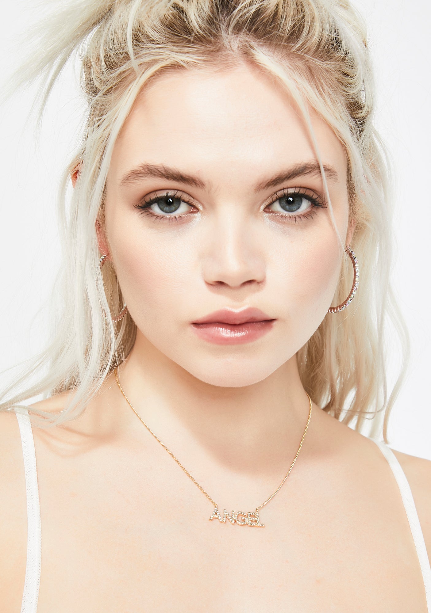 Angel Baby Rhinestone Necklace