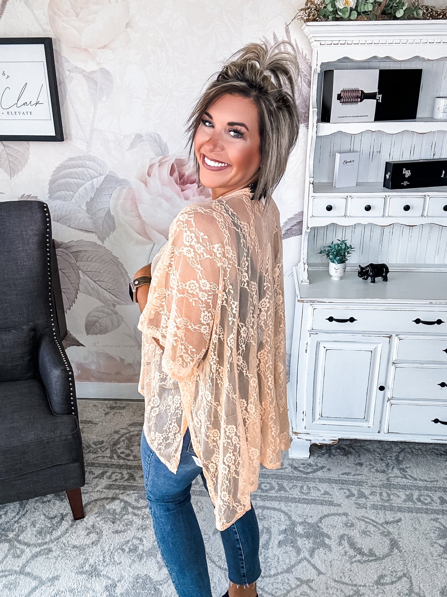 Natural Obsession Kimono - Peach