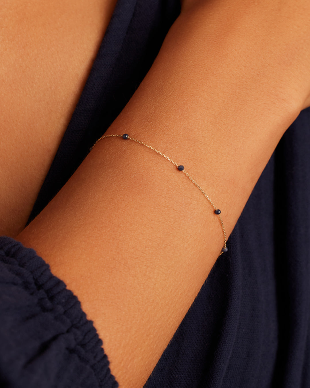 14K Gold Newport Birthstone Bracelet