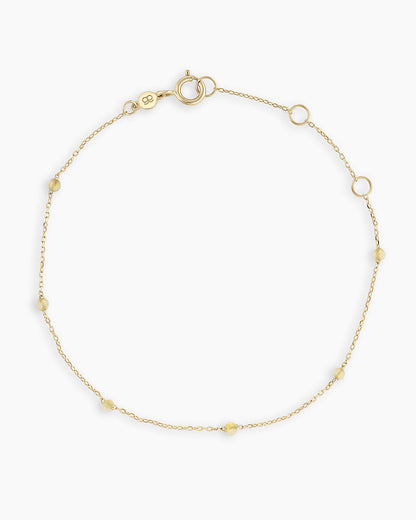14K Gold Newport Birthstone Bracelet