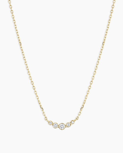 14K Elle Diamond Cluster Necklace