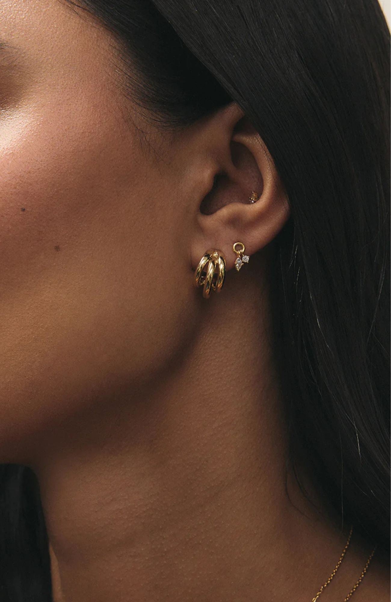 Avery Studs Gold