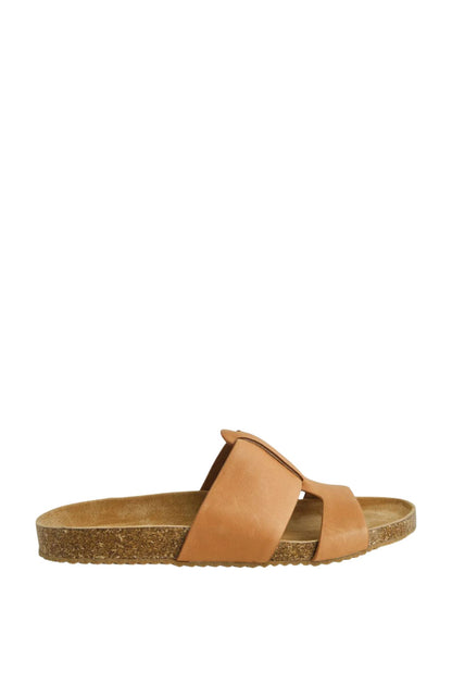 Bay Leather Slide Coconut Tan