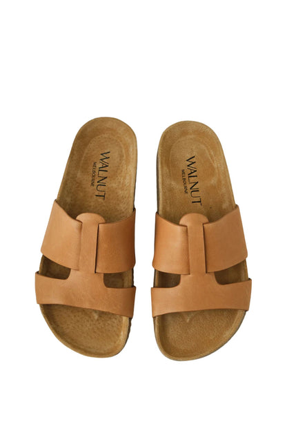 Bay Leather Slide Coconut Tan