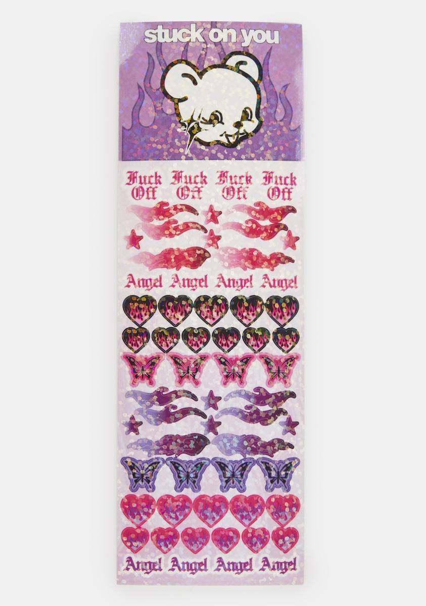 Angel Baby Glitter Sticker Sheet