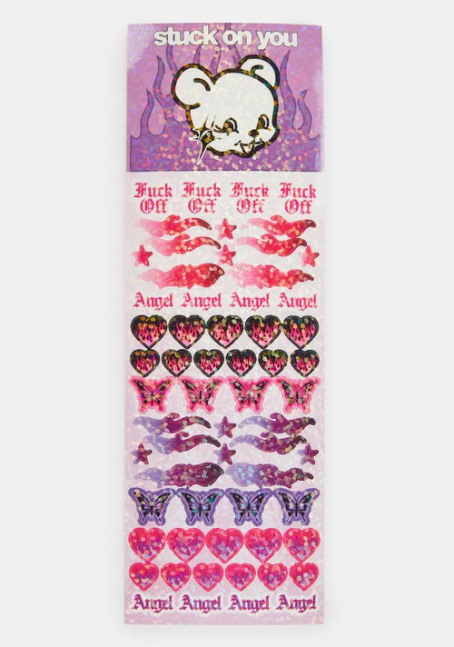 Angel Baby Glitter Sticker Sheet