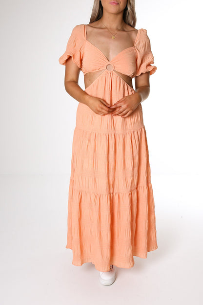 April Midi Dress Orange
