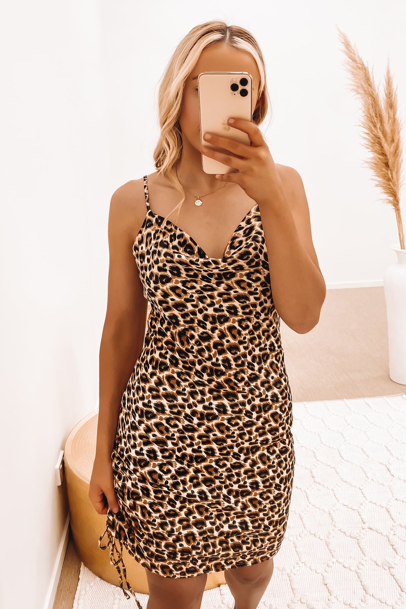 Archer Rouched Mini Dress Print