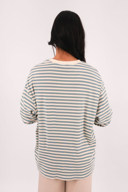 Arlow Long Sleeve Tee Blue Stripe