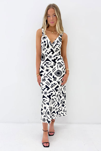 Array Maxi Dress Print