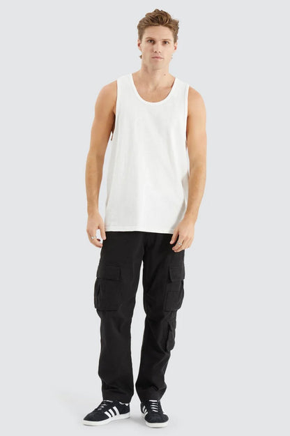 Asheville Relaxed Singlet Natural White