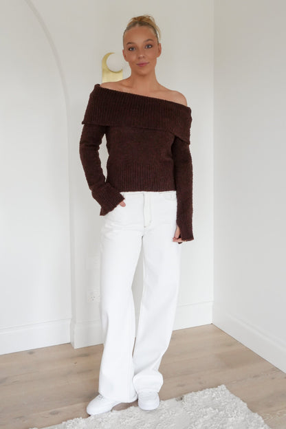 Ashlan Knit Jumper Chocolate
