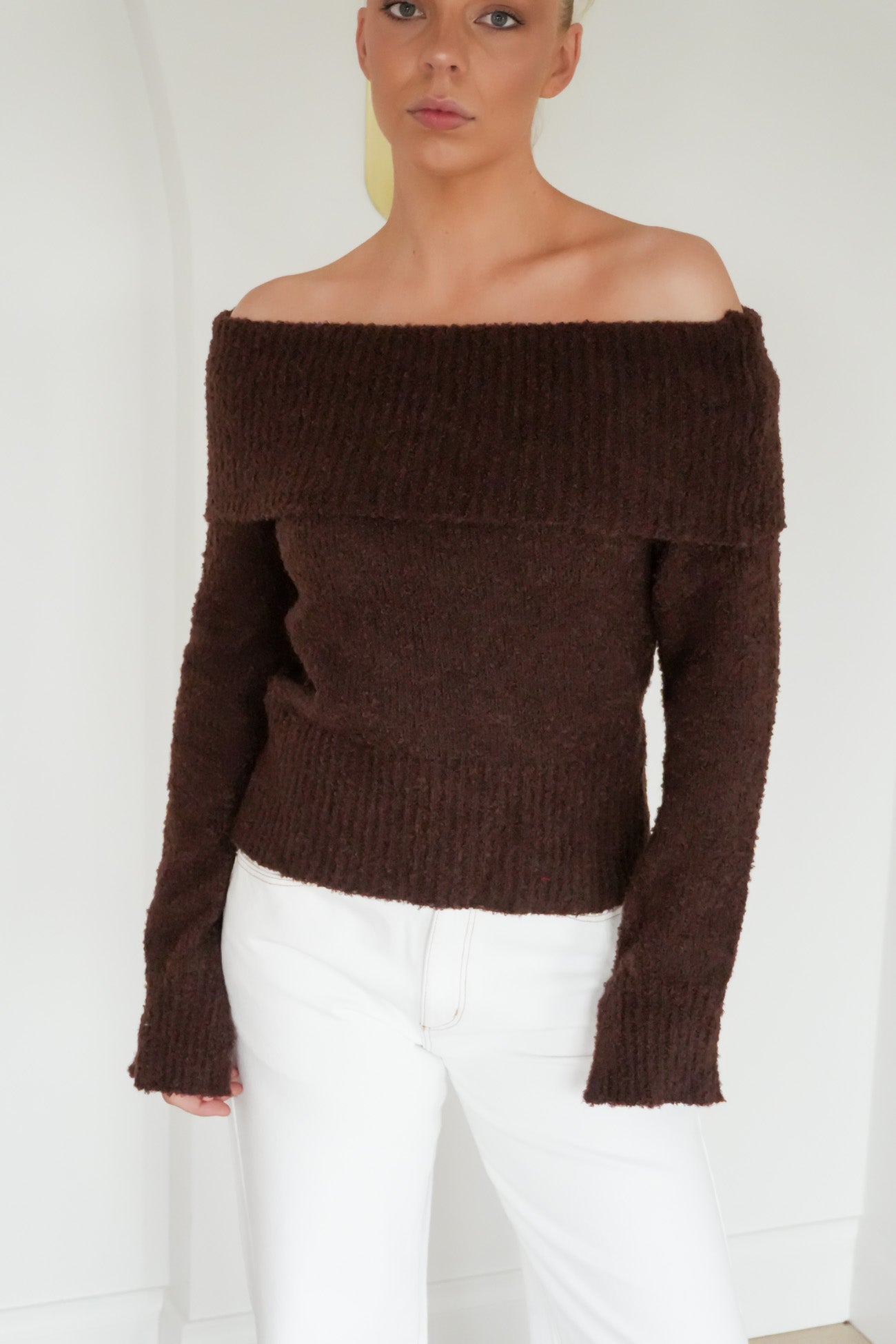 Ashlan Knit Jumper Chocolate