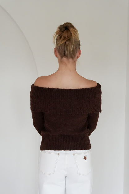 Ashlan Knit Jumper Chocolate