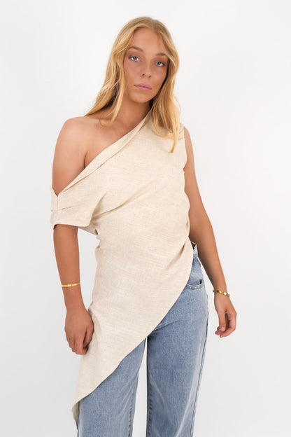 Ashlee Top Beige