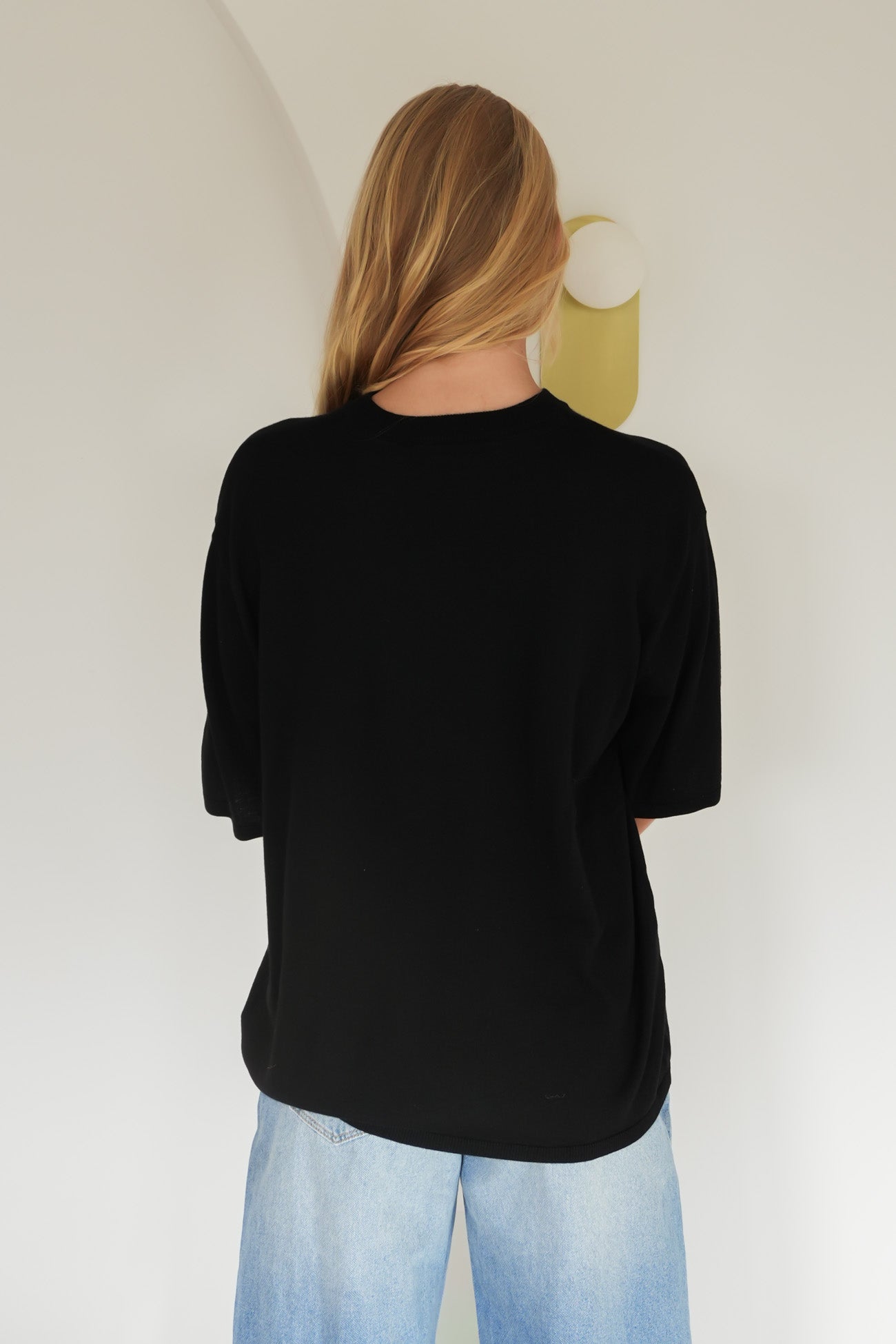 Ashton Knit Tee Black