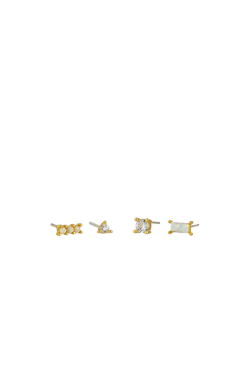 Astrid 4 Earring Set Gold