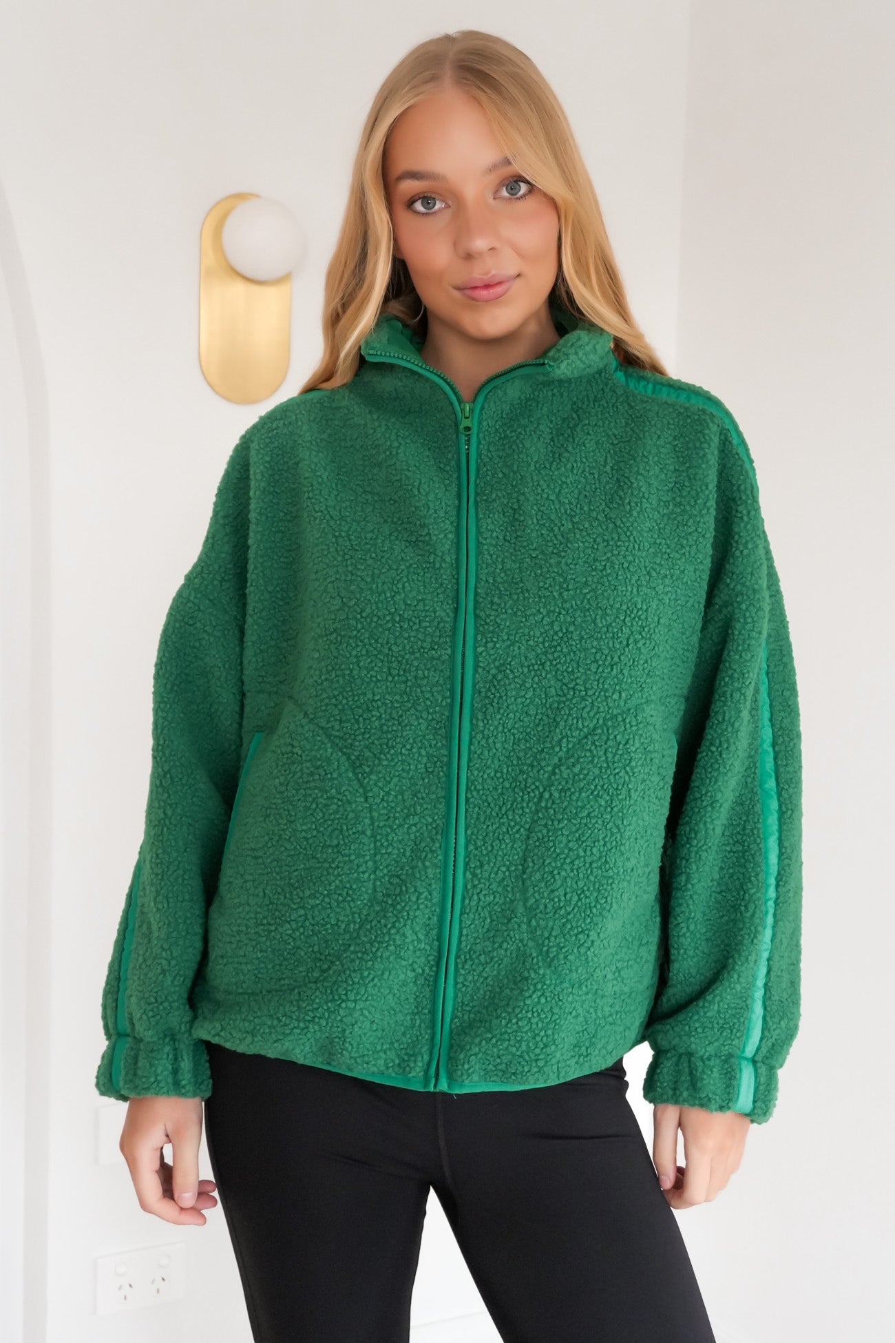 Aubrey Fleece Jacket Green