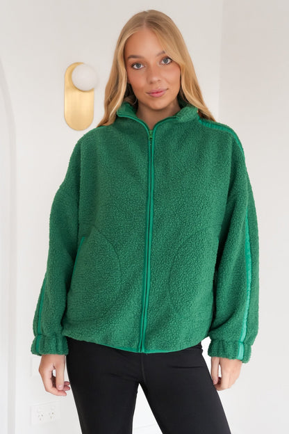 Aubrey Fleece Jacket Green