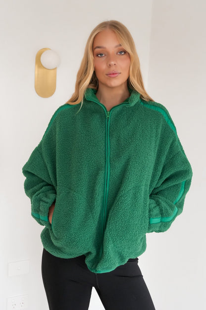Aubrey Fleece Jacket Green