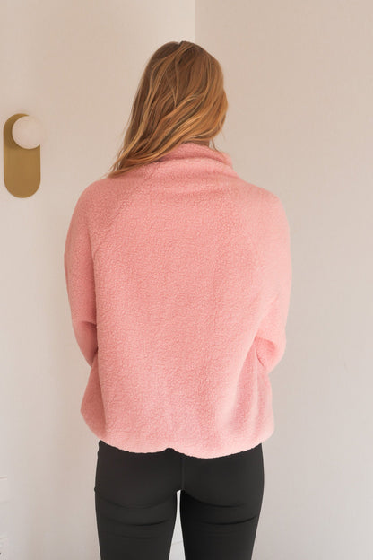 Aubrey Fleece Jacket Pink Plum