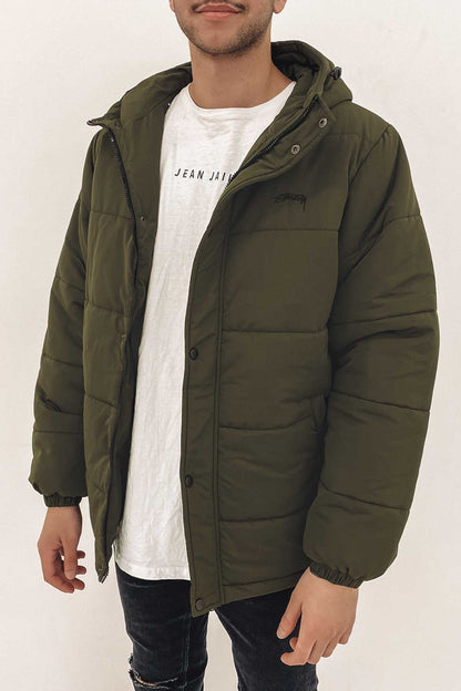 Aurora Hooded Puffa Jacket Flight Green