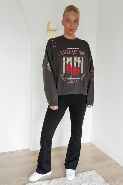 Aurora Box Crew Washed Black
